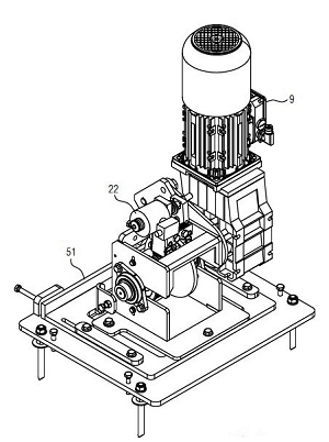 Bild: Antriebsmotor eines Kleinteilegeräts (Fördertechnik)